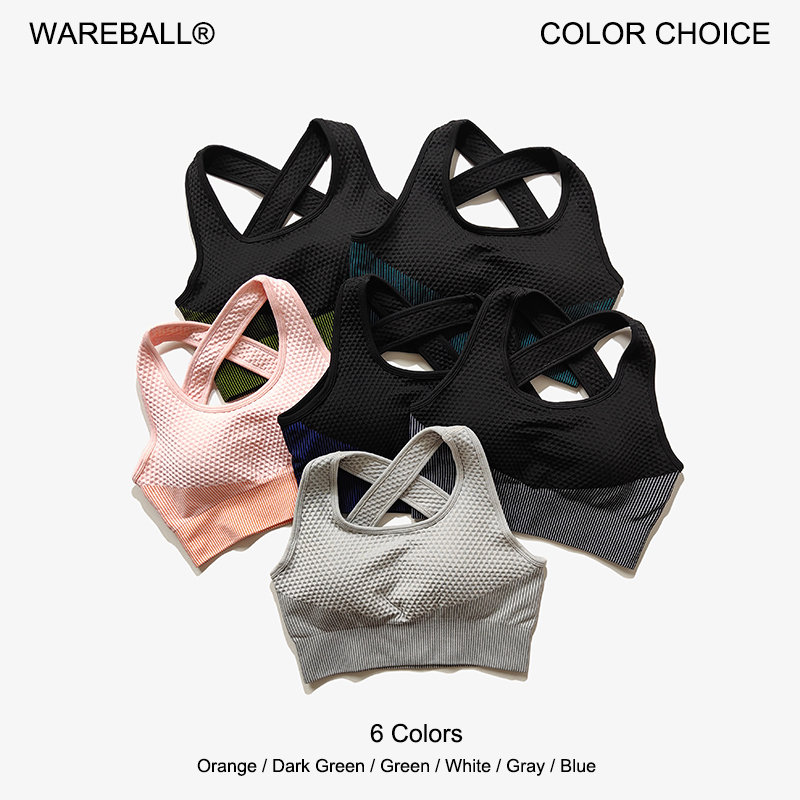 Pilates Yoga Jacket - WAREBALL 6 couleurs Yoga Sport soutien-gorge
