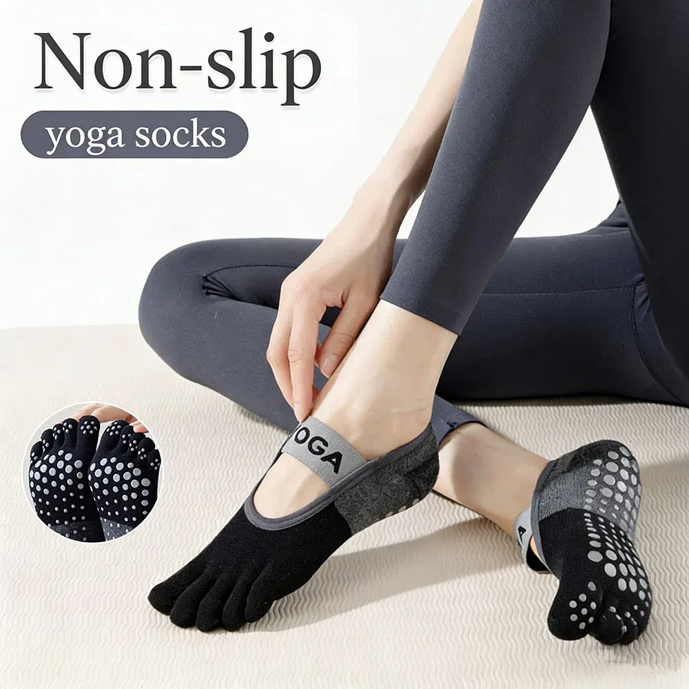 Youtube Yoga Pilates - 1 paire de chaussettes à cinq