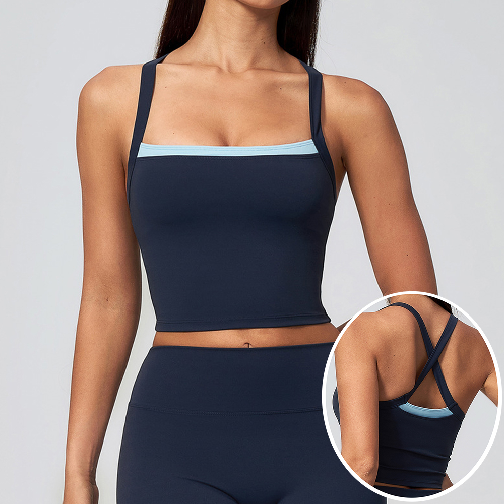 Pilates Yoga Jacket - Débardeur de yoga croisé au dos