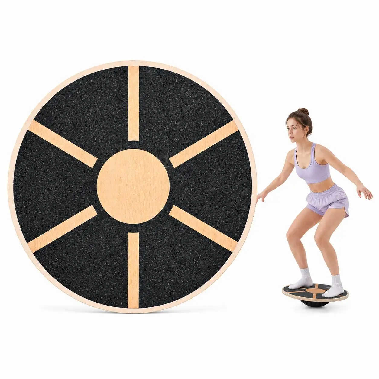 Balance Board Wobble - Planche d'équilibre en bois de qualité
