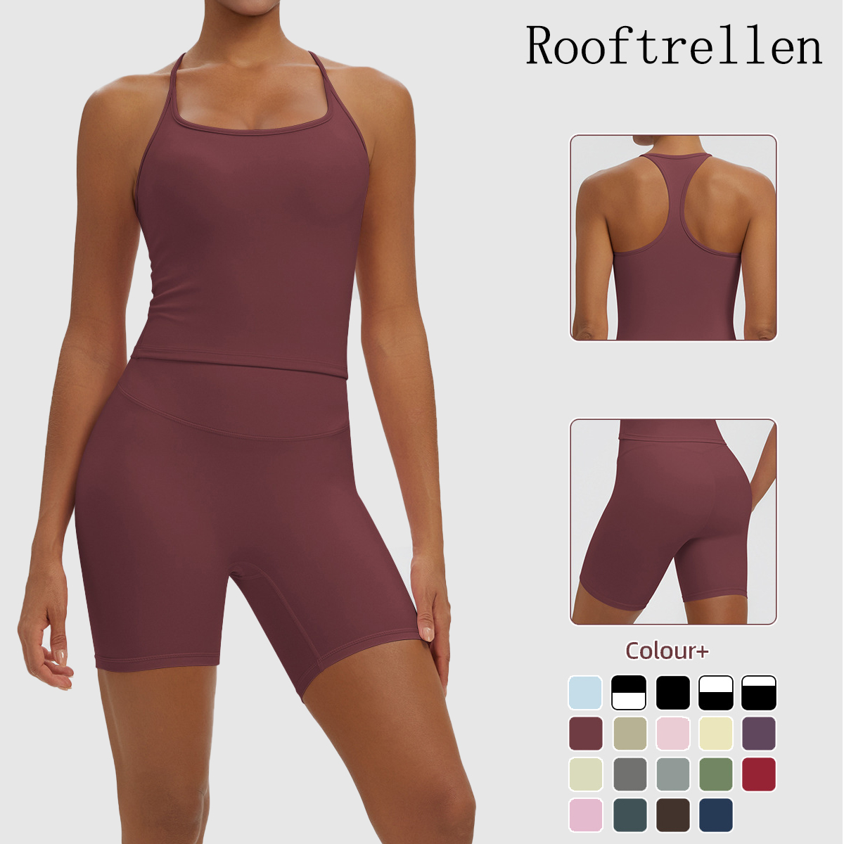 Pilates Yoga Jacket - Rooftrellen Ensemble de yoga sexy 2