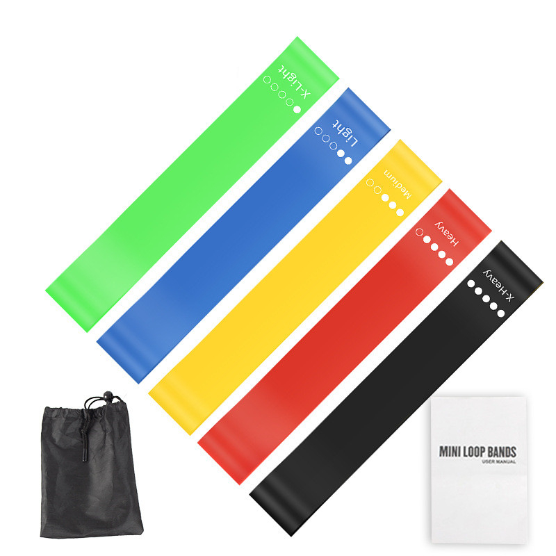 Pilates Yoga Bar - Ensemble de 5 bandes de résistance