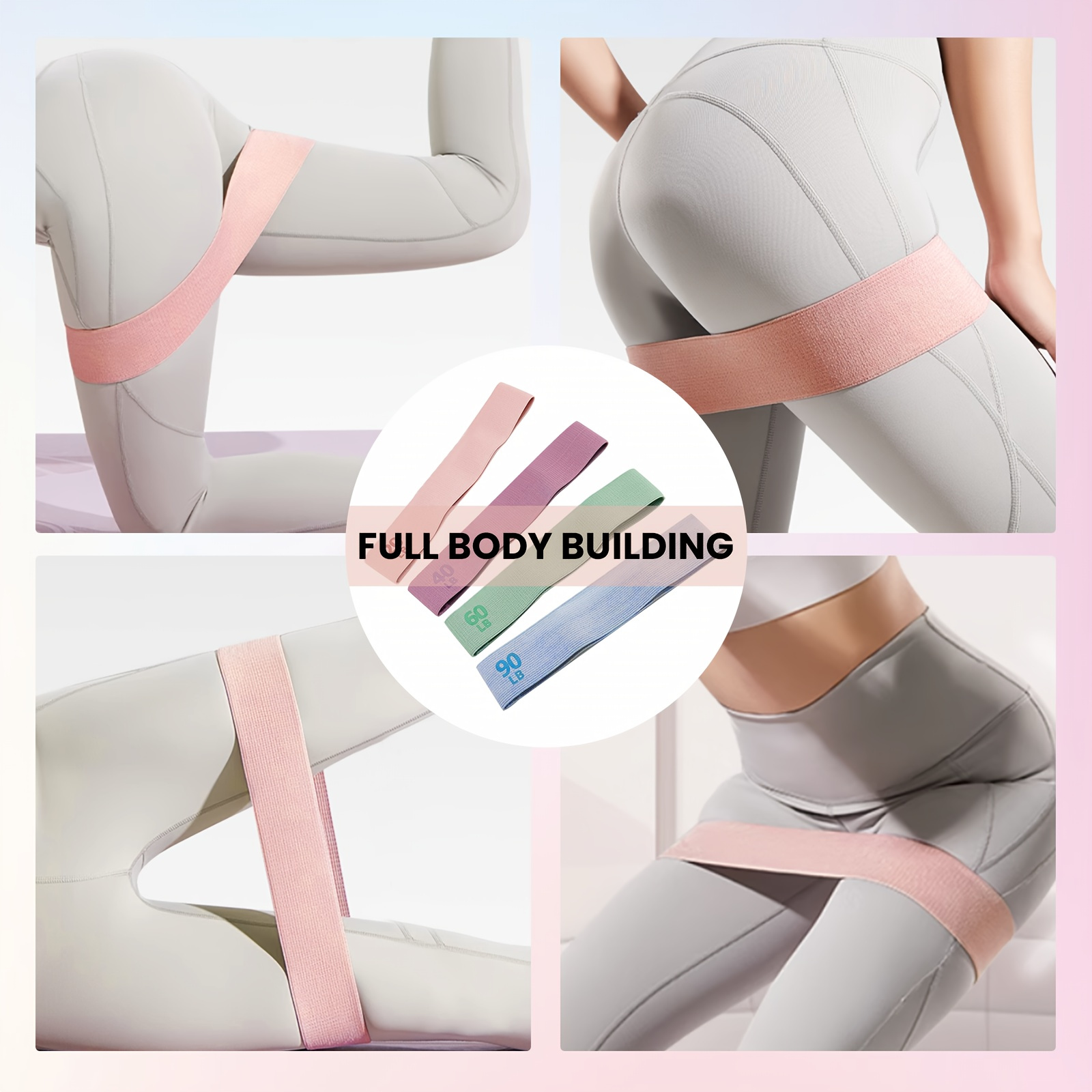 Ensemble de 4 bandes de résist - Pilates Yoga Combined avis et prix